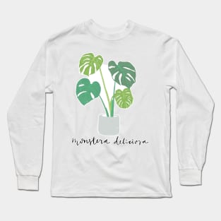 Monstera Deliciosa plant Long Sleeve T-Shirt